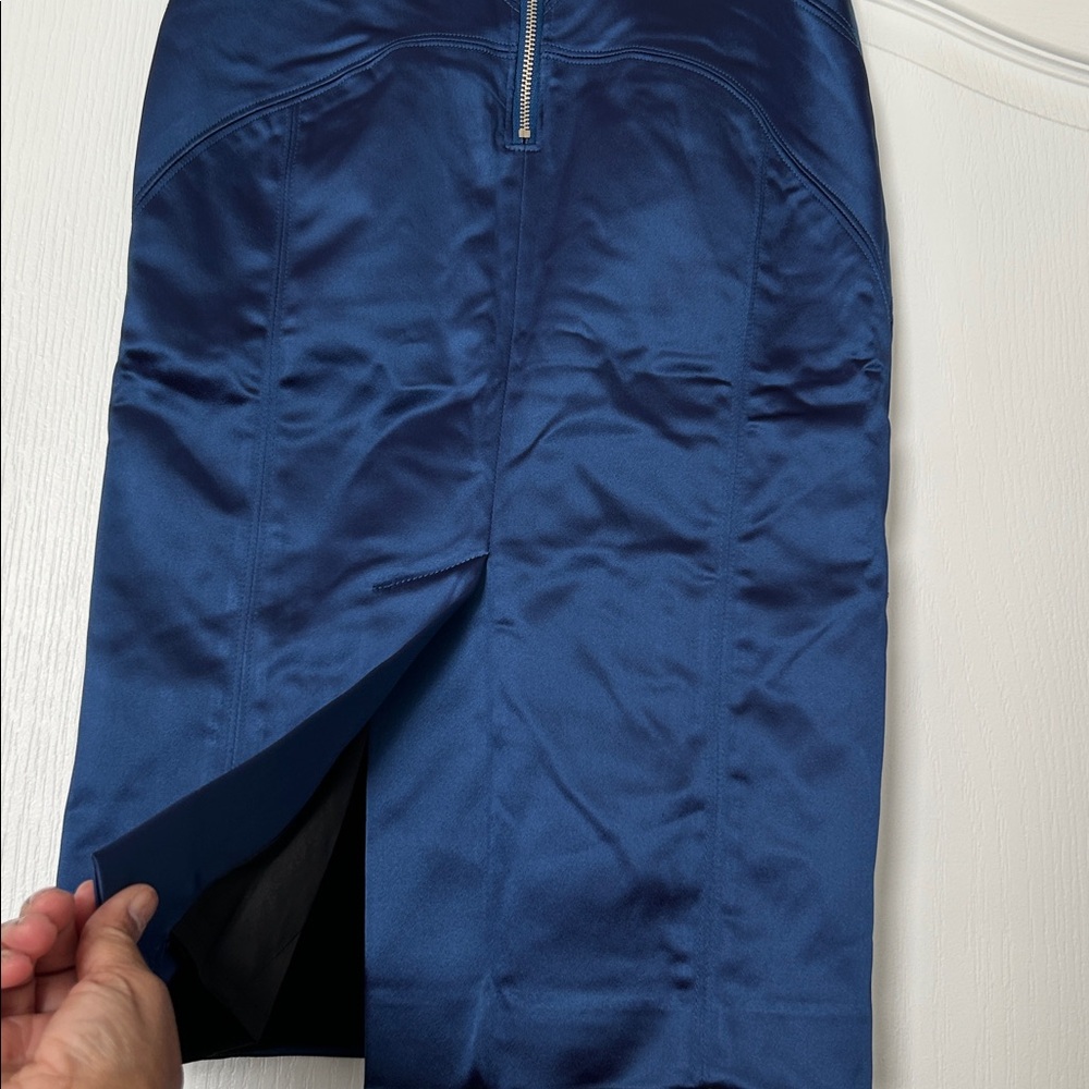 bebe Navy Pencil Skirt - Picture 7 of 7